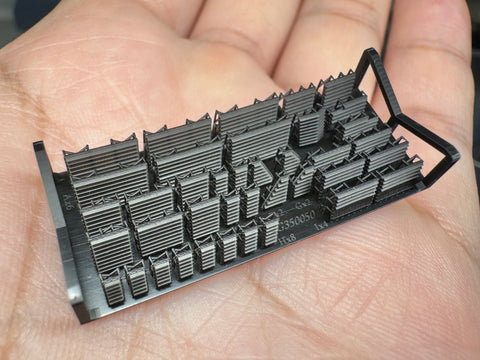 MUYI Model G350050 1/350 German Navy Louvers (for Bismarck) – Ultra-Precise 3D-Printed Kit (Compatible with Trumpeter) – 1 Set