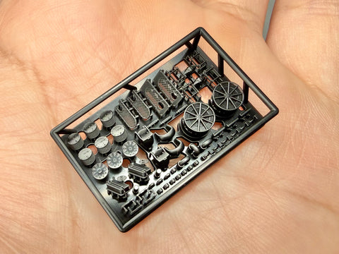 MUYI Model G350085 1/350 German Navy Battleship Bismarck Deck Accessories F (Ultra-precise 3D-printed kit - 54 parts)