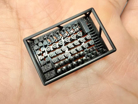 MUYI Model G350086 1/350 German Navy Battleship Bismarck Deck Accessories (G) – Ultra-Precise 3D-Printed Kit (90 Parts)