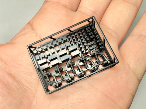 MUYI Model G350087 1/350 German Navy Paravane/Rocker Set (H) for Bismarck – Ultra-Precise 3D-Printed Kit (74 Parts)