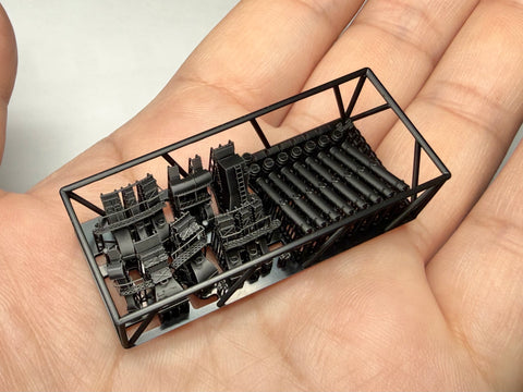 MUYI Model G350105 1/350 Equipment Set Z for Trumpeter German Navy Battleship Bismarck (Ultra-precise 3D-printed kit – 56 parts)
