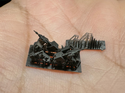 MUYI Model G700005 1/700 German Navy Loading Drill Equipment & Ammunition Racks – Ultra-Detailed 3D Printed Kit (Set of 4)