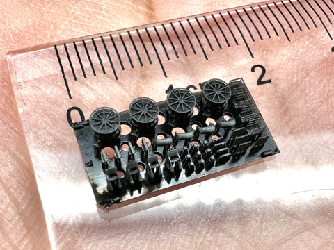 MUYI Model G700041 1/700 German Navy Deck Accessories: Ultra-Precise 3D-Printed Kit (35 Parts)