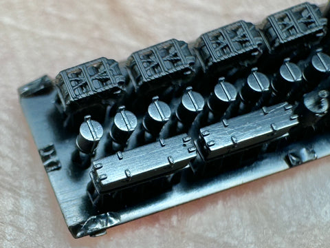 MUYI Model G700043 1/700 German Navy Deck Accessories B (Ultra-precise 3D-printed kit – 34 parts)