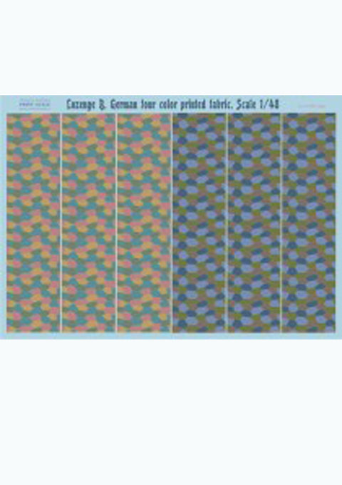 Print Scale 006-camo 1/48 Lozenge B German Four-Colour Printed Fabric 006-camo 1/48