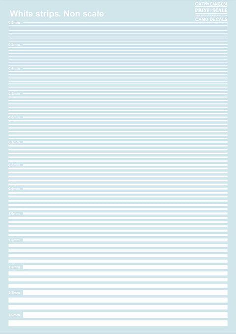 Print Scale 034-camo Non Slace White Strips Camouflage 034 Non Scale