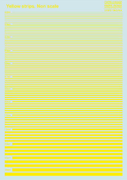 Print Scale 035-camo Non Slace Yellow Strips Camouflage 035 Non Scale
