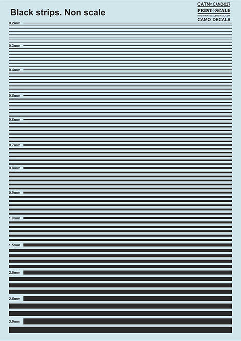 Print Scale 037-camo Non Slace Black Strips Camouflage 037 Non Scale