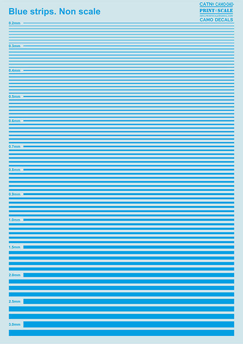 Print Scale 040-camo Non Slace Blue Strips Camouflage 040 Non Scale