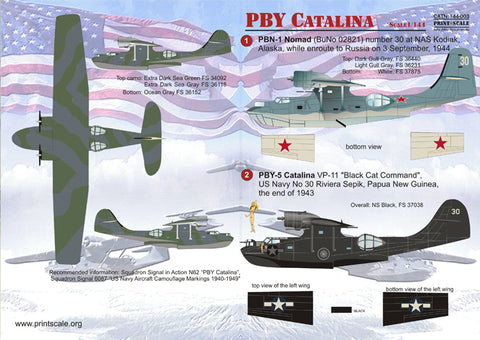 Print Scale 144-003 1/144 PBY Catalina WWII 144-003 Scale 1/144