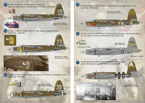 Print Scale 144-007 1/144 Martin B-26 Marauder 144-007 Scale 1/144