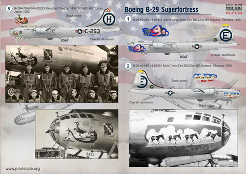 Print Scale 144-008 1/144 Boeing B-29 Superfortress 144-008 Scale 1/144