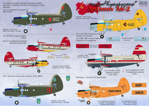 Print Scale 144-009 1/144 Antonov An-2 144-009 Scale 1/144