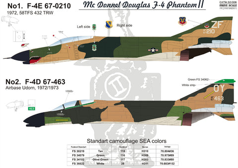 Print Scale 32-006 1/32 F-4 Phantom ll 32-006 Part 1 Scale 1/32
