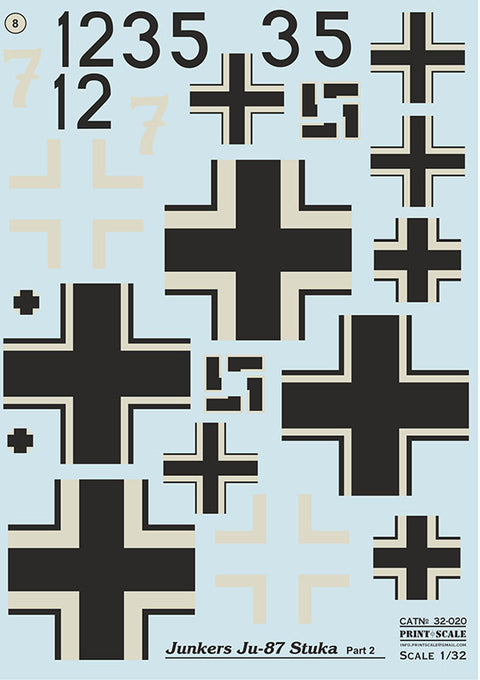 Print Scale 32-020 1/32 Junkers Ju-87 Part 2 32-020 Scale 1/32