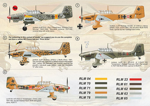 Print Scale 32-020 1/32 Junkers Ju-87 Part 2 32-020 Scale 1/32