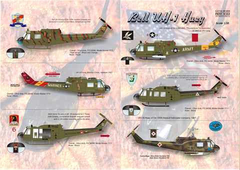 Print Scale 35-003 1/35 Bell UH-1 Huey Vietnam War 35-003 Scale 1/35