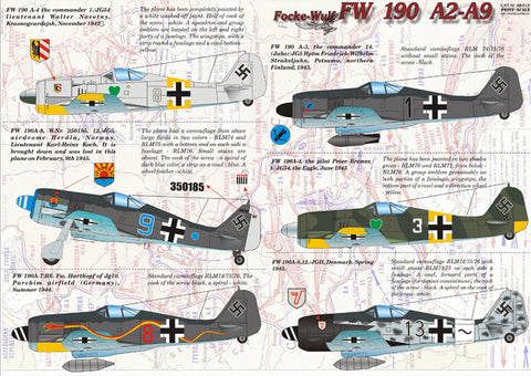 Print Scale 48-015 1/48 Focke-Wulf Fw 190 A-2–A-9 48-015 Scale 1/48