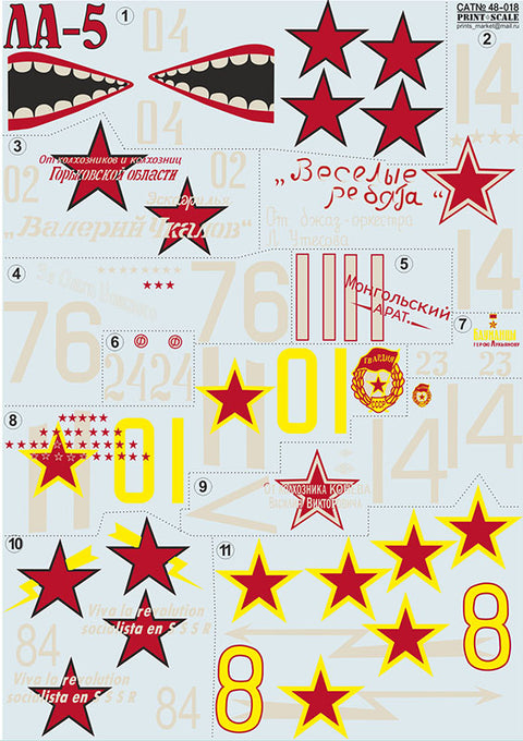 Print Scale 48-018 1/48 La-5 Part 1