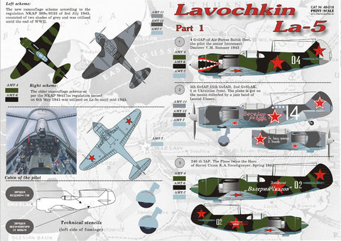 Print Scale 48-018 1/48 La-5 Part 1