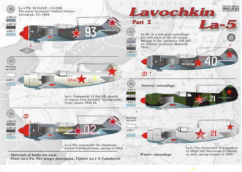 Print Scale 48-019 1/48 La-5 Part 2