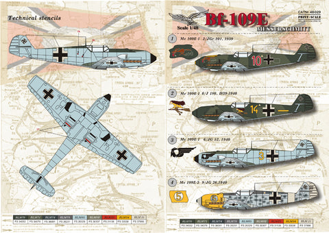 Print Scale 48-029 1/48 Messershmit Me-109 E Part 1