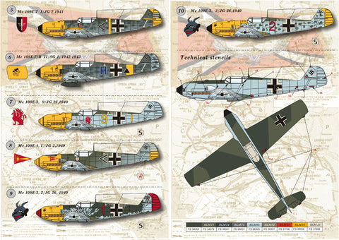 Print Scale 48-029 1/48 Messershmit Me-109 E Part 1