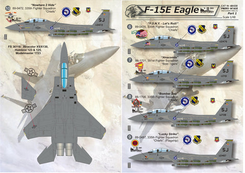 Print Scale 48-030 1/48 F-15E Part 1