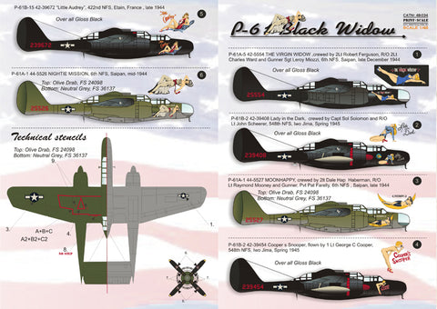 Print Scale 48-034 1/48 P-61 Black Widow Part 1