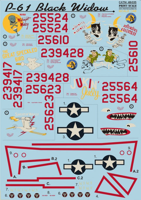 Print Scale 48-035 1/48 P-61 Black Widow Part 2