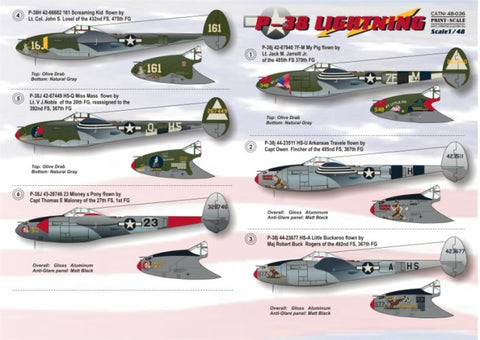 Print Scale 48-036 1/48 P-38 Lightning Part 1