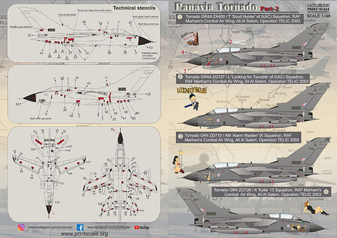 Print Scale 48-041 1/48 Panavia Tornado Part 2 48-041 Scale 1/48 The complete set 2 leaf