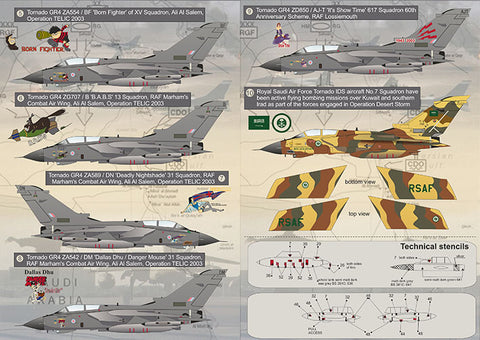 Print Scale 48-041 1/48 Panavia Tornado Part 2 48-041 Scale 1/48 The complete set 2 leaf