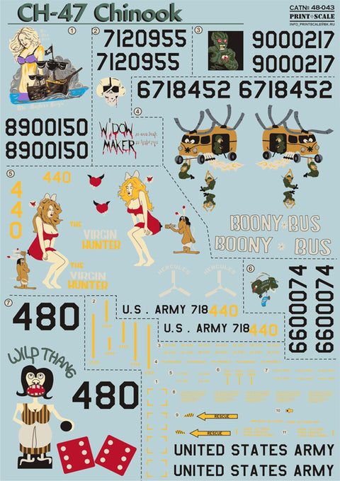 Print Scale 48-043 1/48 CH-47 Chinook Part 1