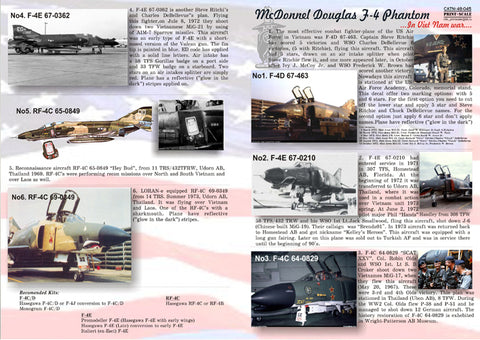Print Scale 48-045 1/48 F-4 Phantom II in Viet Nam war