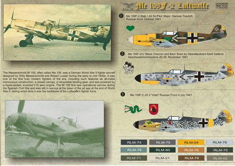 Print Scale 48-049 1/48 Messershmit Me-109 F2 Part 2