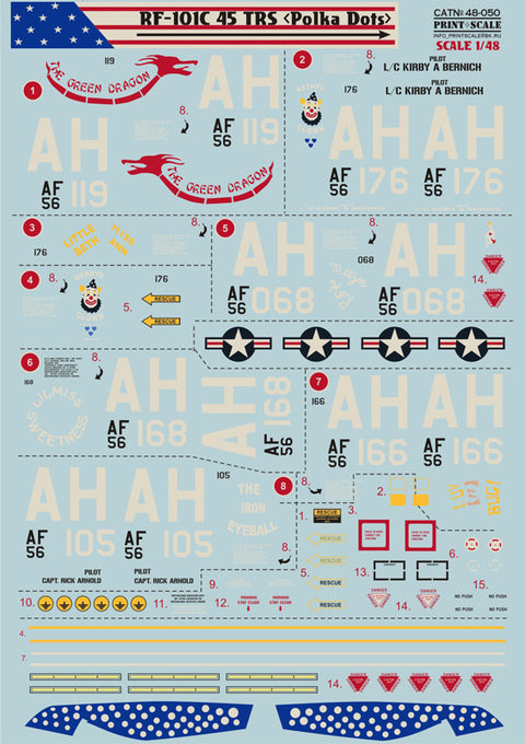 Print Scale 48-050 1/48 RF-101C Voodoo