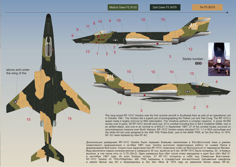 Print Scale 48-050 1/48 RF-101C Voodoo