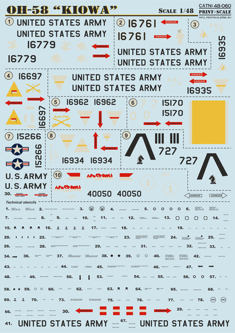 Print Scale 48-060 1/48 Kiowa Helicopter Part 1