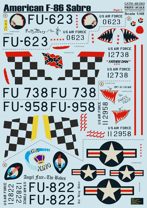 Print Scale 48-063 1/48 F-86E Sabre Part 1
