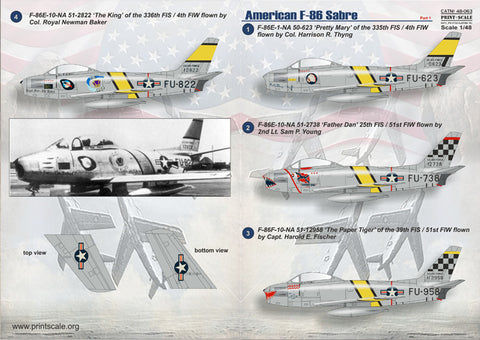 Print Scale 48-063 1/48 F-86E Sabre Part 1