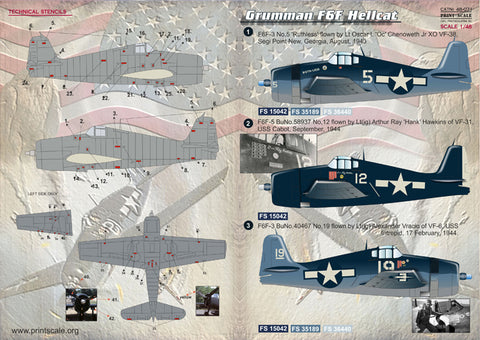 Print Scale 48-071 1/48 Grumman F6F Hellcat