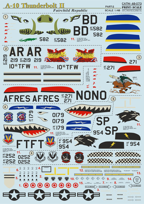 Print Scale 48-073 1/48 A-10 Thunderbolt II Part 2