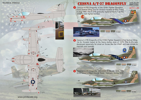 Print Scale 48-076 1/48 Cessna A-37 Dragonfly