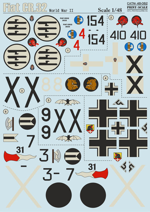 Print Scale 48-082 1/48 Fiat CR.32