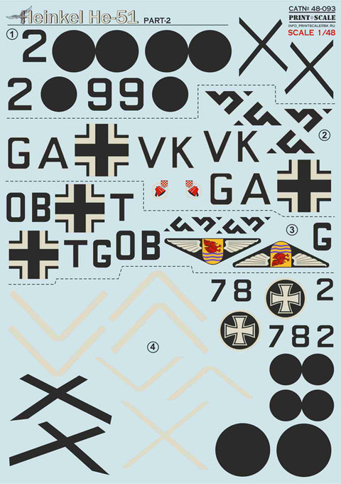 Print Scale 48-093 1/48 Heinkel He-51 Part 2