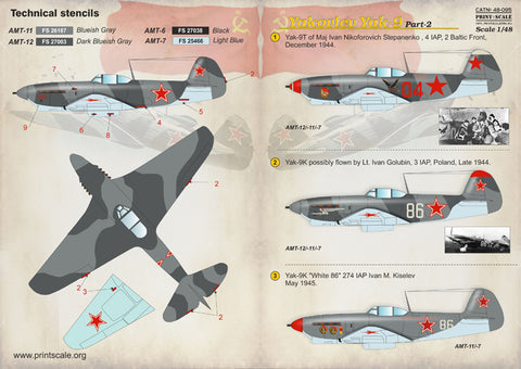 Print Scale 48-095 1/48 Yakovlev Yak-9K Part 2