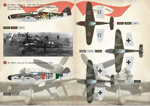 Print Scale 48-103 1/48 Messerschmitt Bf 109K-4 “Kurfürst” Part 1 48-103 Scale 1/48 The complete set 1,5 leaf