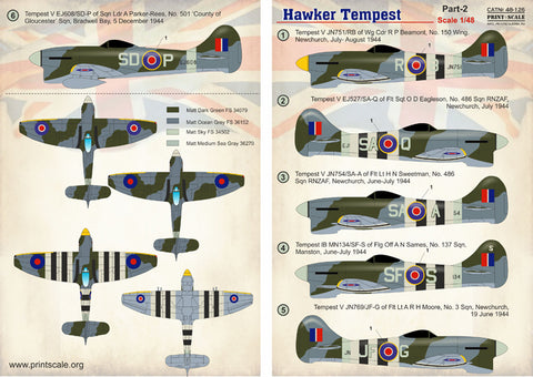 Print Scale 48-126 1/48 Hawker Tempest Part 2