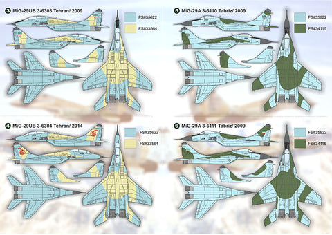 Print Scale 48-129 1/48 Iranian MiG-29